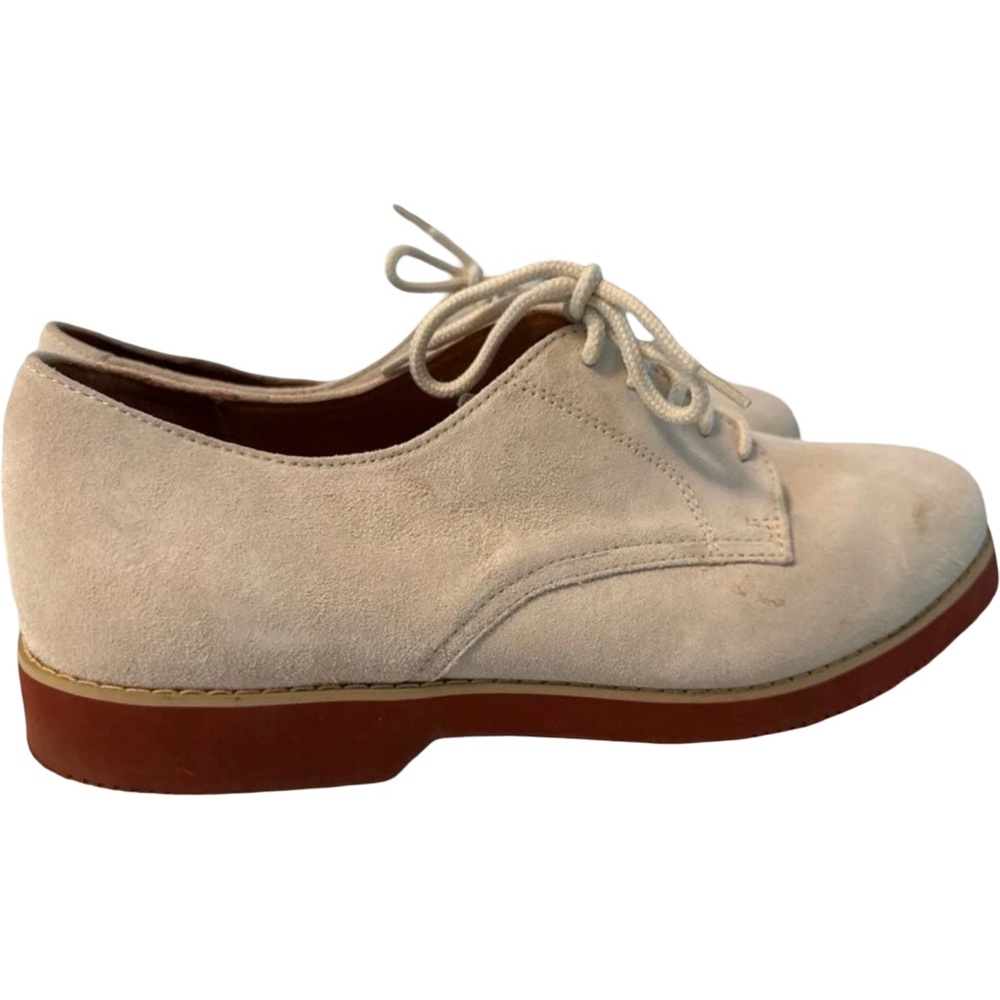 Nunn Bush Beige Suede Derby Oxfords - Picture 3 of 6